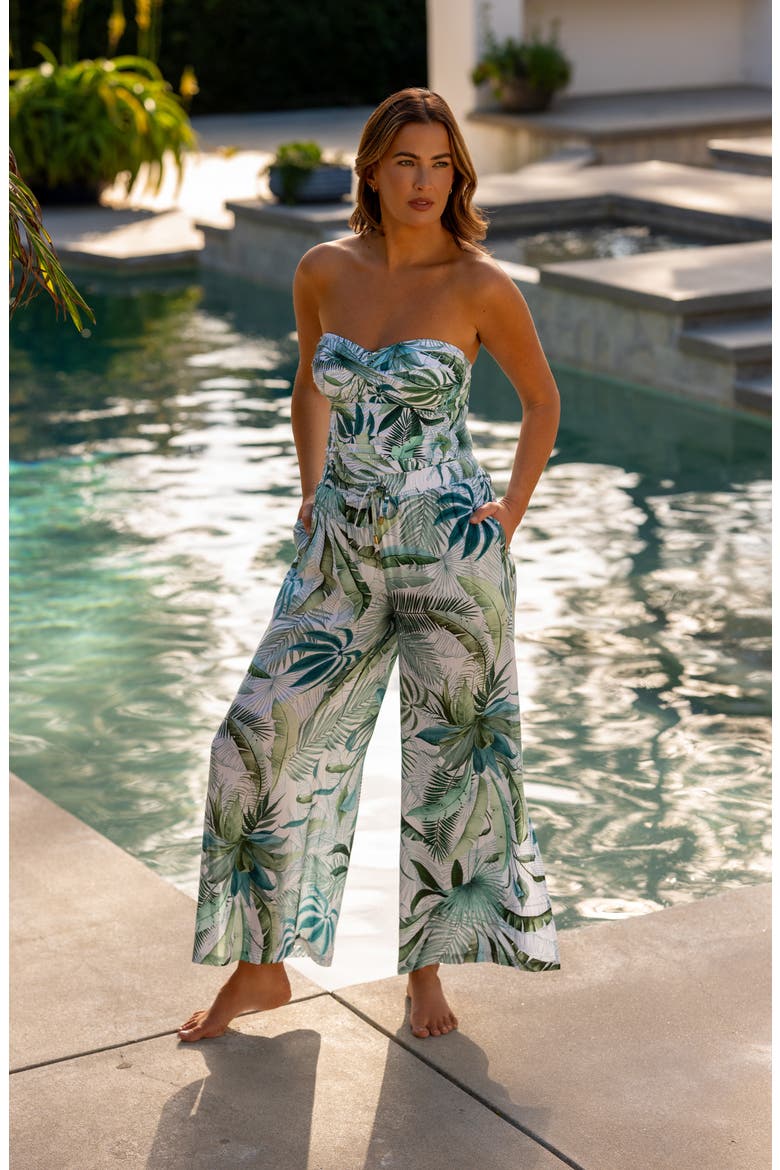 Josephine Wide Leg Cover-Up Pants, Alternate, color, WHITE
