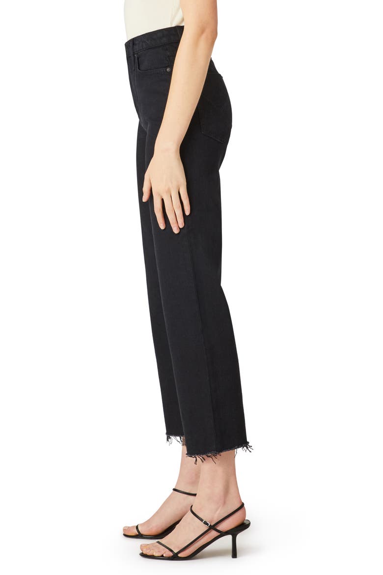 Remi High Waist Crop Straight Leg Jeans, Alternate, color, WORN IN