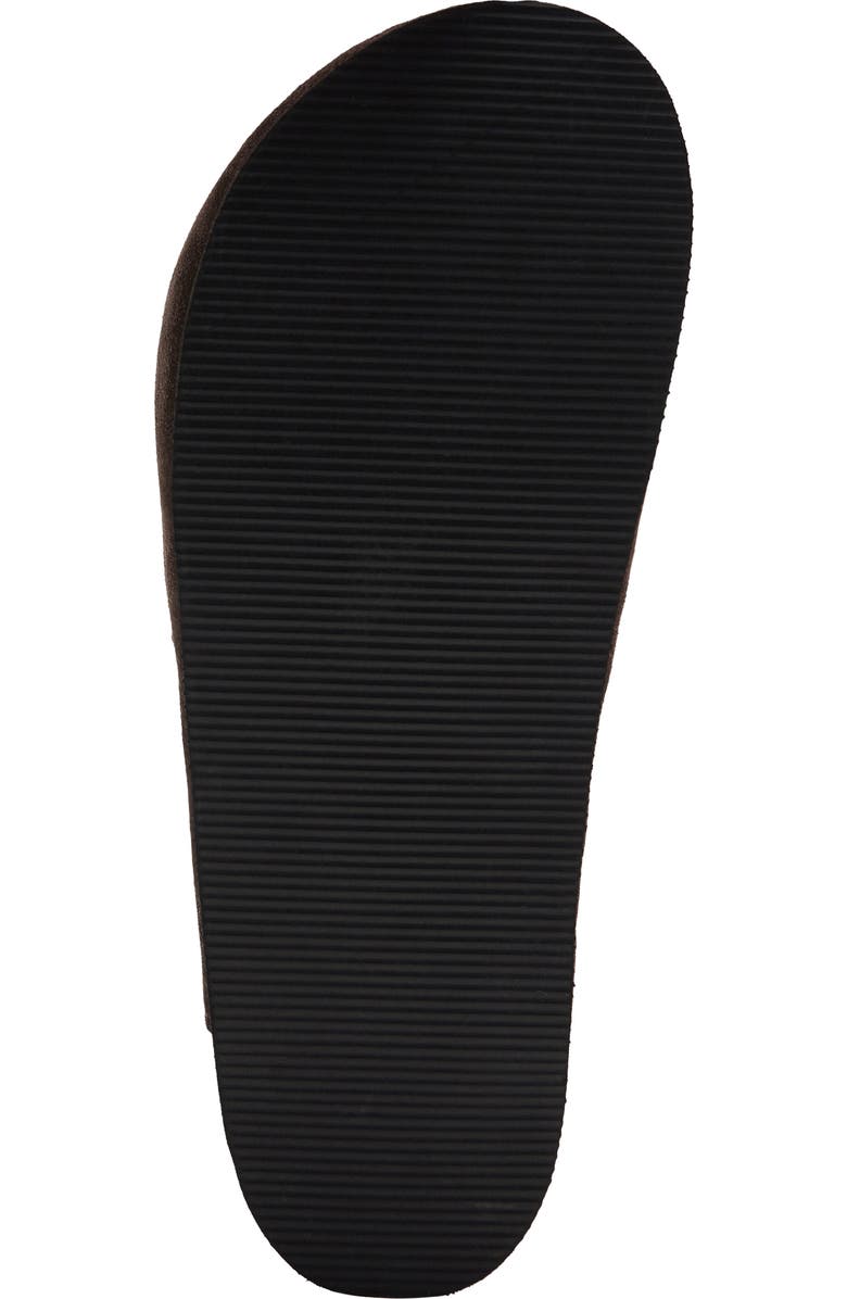 MANGO Kiltie Fringe Clog, Alternate, color, Brown