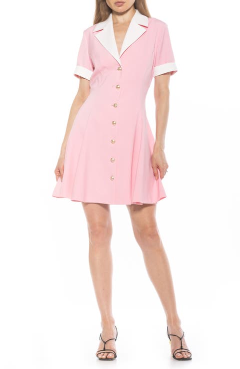 Linus Short Sleeve Fit & Flare Shirtdress