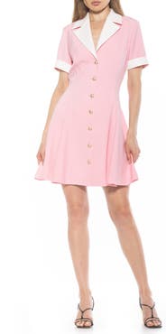 Alexia Admor Linus Short Sleeve Fit & Flare Shirtdress
