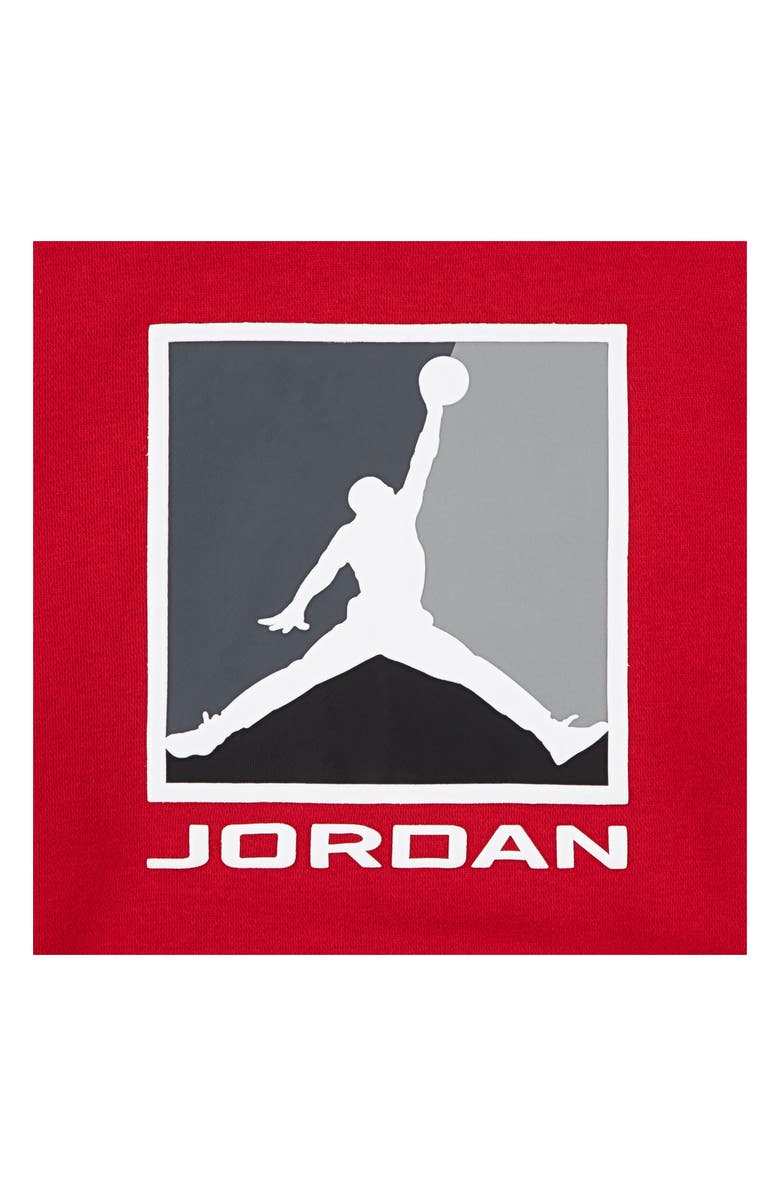 Jordan Kids' MJ Essentials Fleece Graphic Hoodie, Alternate, color, Gym Red