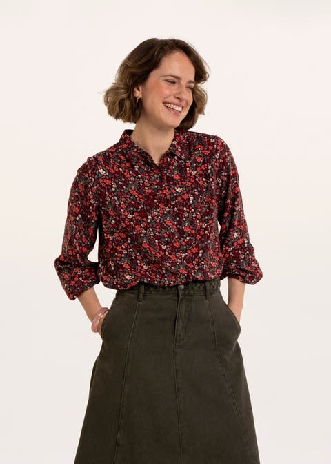 Jaya Floral Print Long Sleeve Shirt