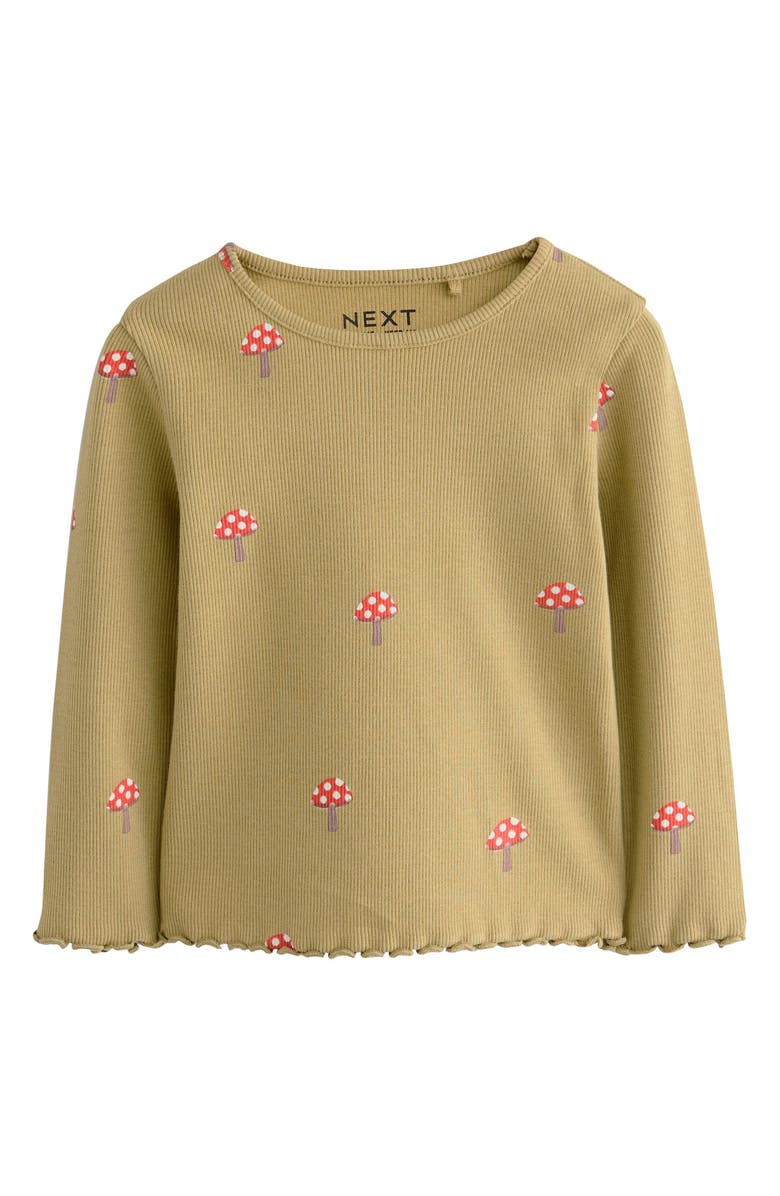 NEXT Kids' 5-Pack Ribbed T-Shirts, Alternate, color, Orange Multi