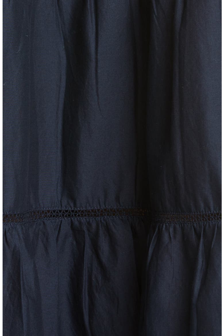 Paradis Open Tier Cotton Dress, Alternate, color, NAVY