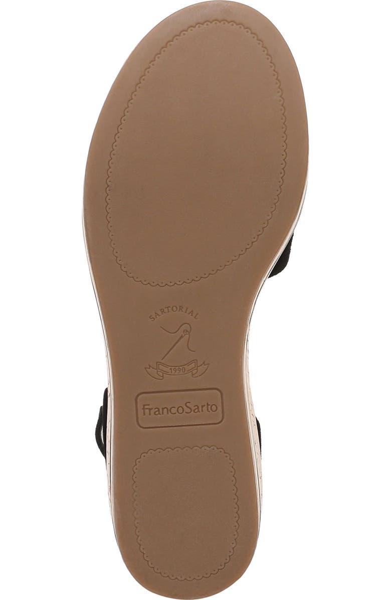 Franco Sarto Madaya Platform Wedge Sandal, Alternate, color, Black