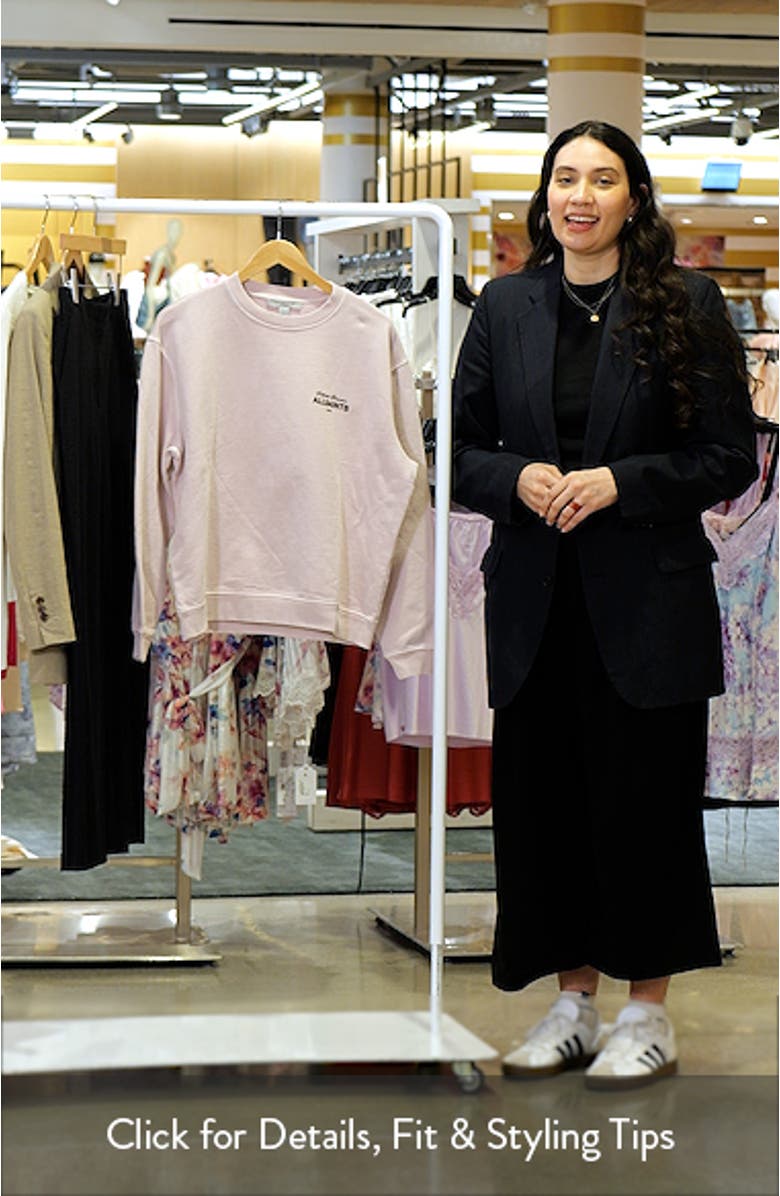 Soleil Etta Cotton Graphic Sweatshirt, sales video thumbnail