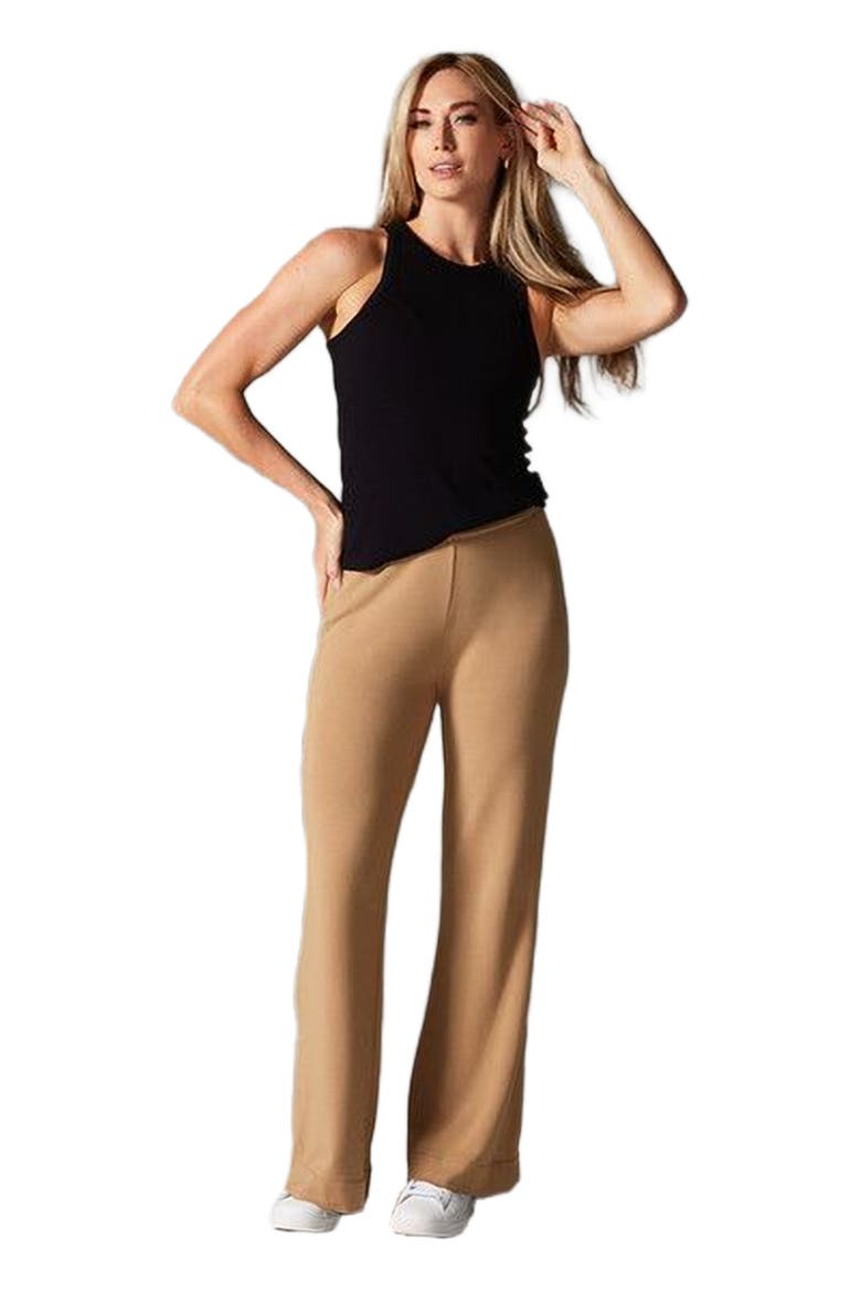 Cozy Luxe Wide Leg Pant, Main, color, CAMEL
