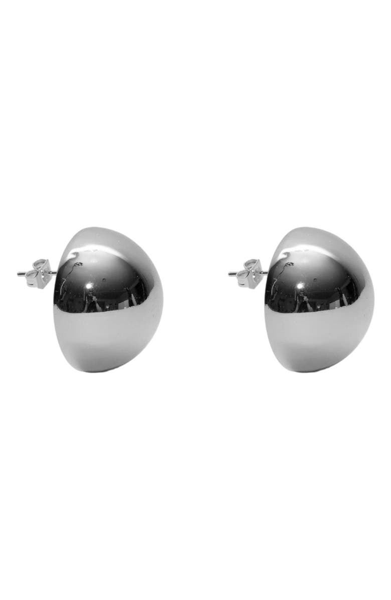 Argento Vivo Sterling Silver Hemisphere Stud Earrings, Main, color,