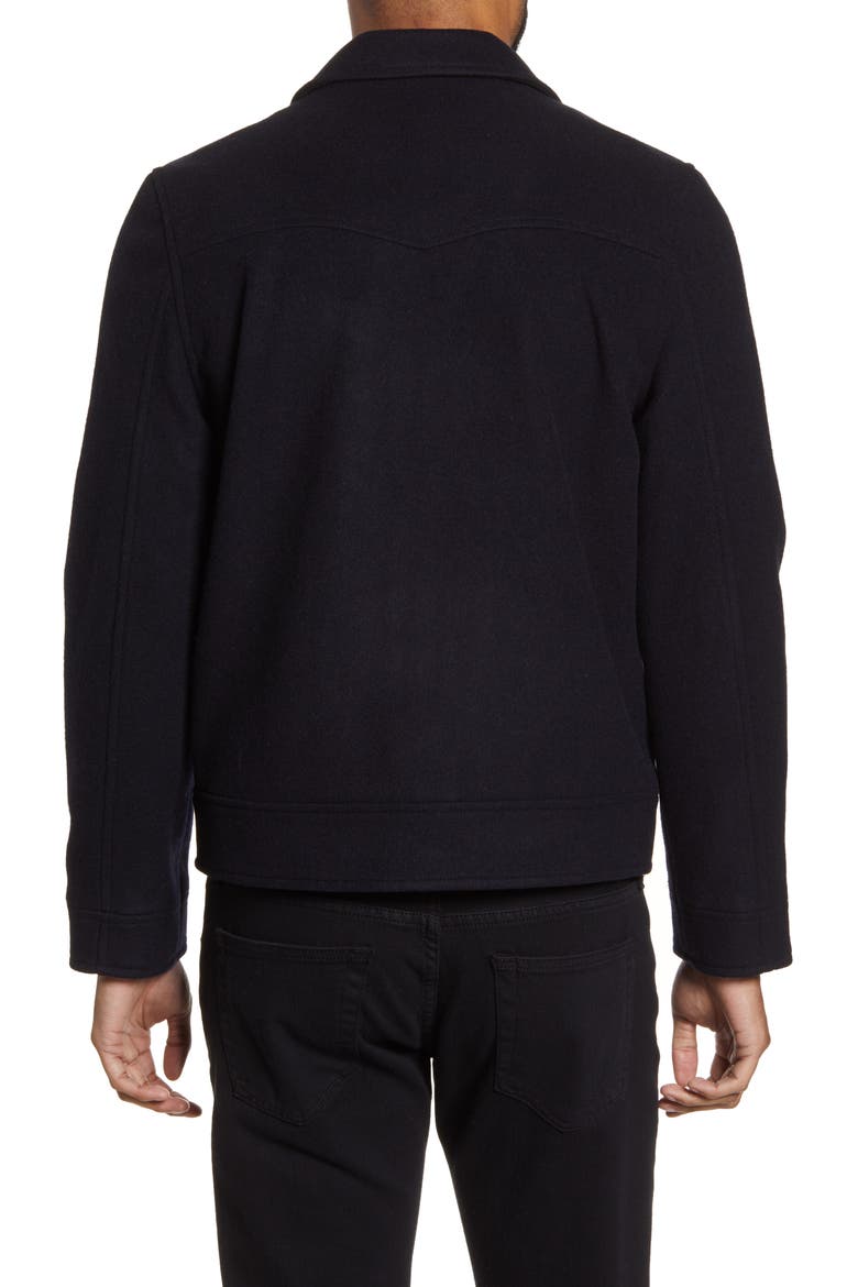 Wool & Cashmere Bomber Jacket, Alternate, color, NAVY