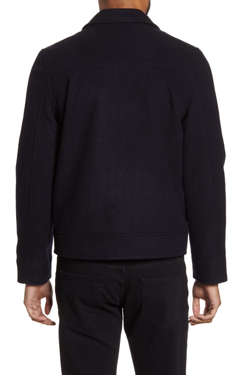 Officine Générale Wool & Cashmere Bomber Jacket, Alternate, color, 