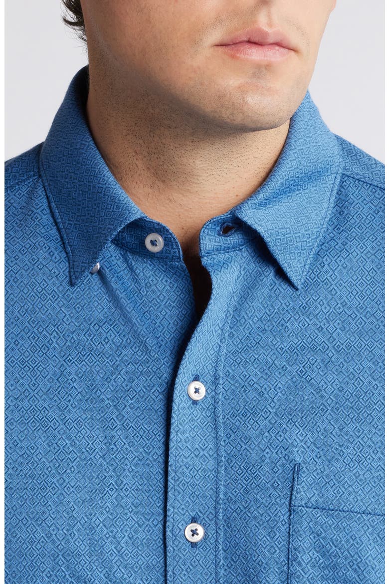 San Lucio Diamond Isles Stretch Button-Up Shirt, Alternate, color, HAWAIIAN