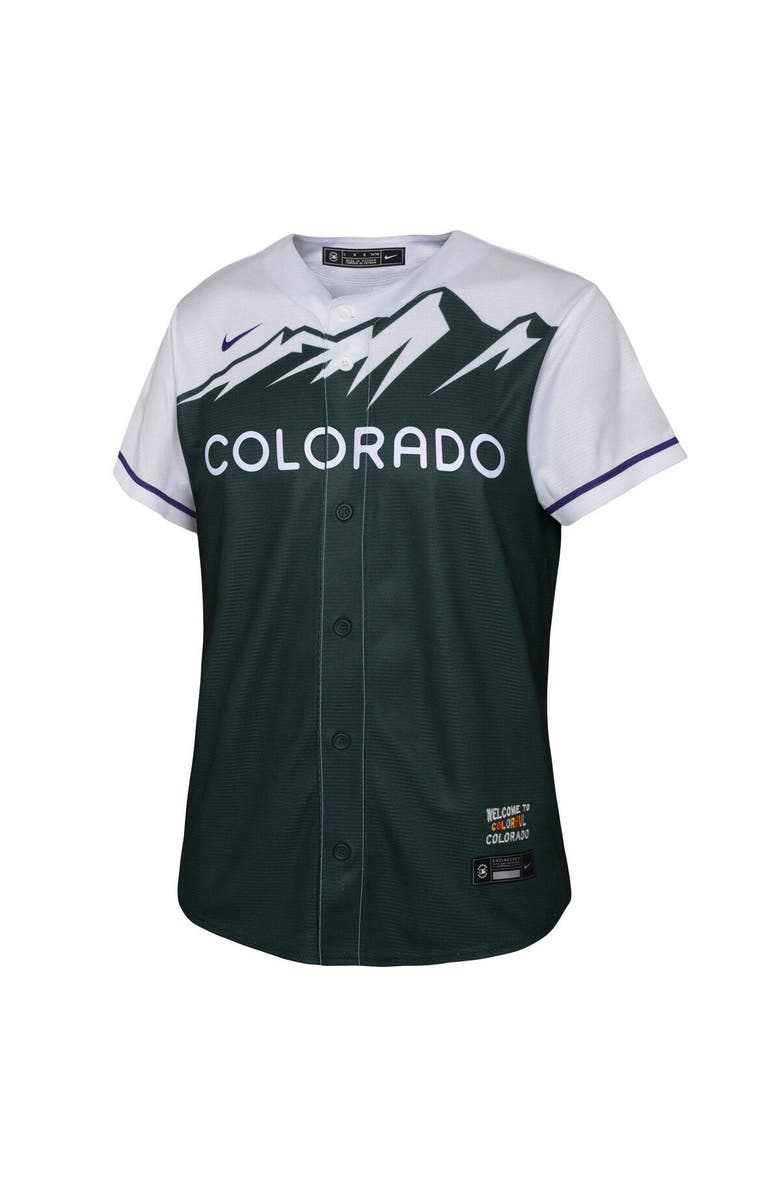 Nike Youth Nike Kris Bryant Green Colorado Rockies City Connect Replica Player Jersey, Alternate, color, 