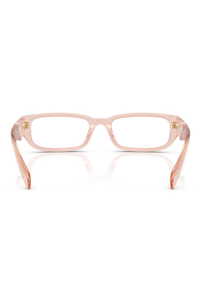 52mm Rectangular Optical Glasses, Alternate, color, PEACH