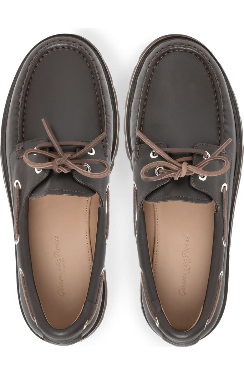 Gianvito Rossi Olonne Mocassin, Alternate, color, Brown Calf Leather
