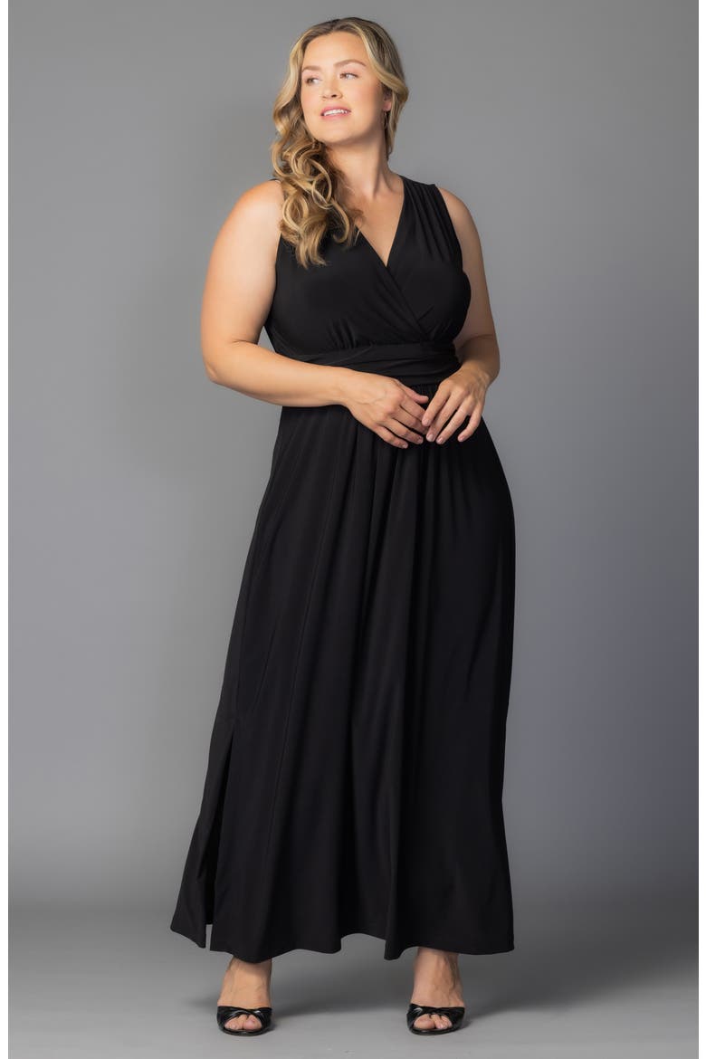 Daniela Sleeveless Maxi Dress, Alternate, color, BLACK NOIR