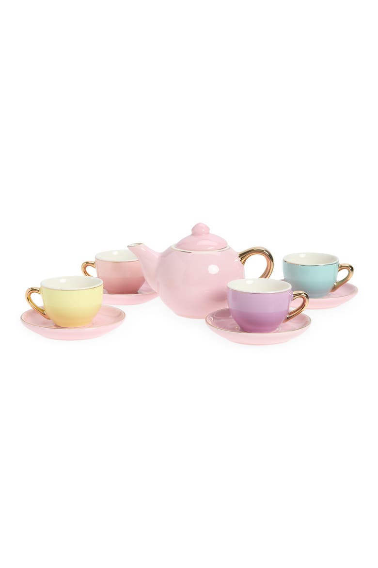 Ceramic Tea Party Playset, Main, color, LIGHT/ PASTEL PINK