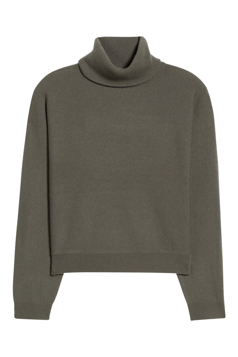 Wool & Cashmere Turtleneck Sweater, Main, color, ROSEMARY