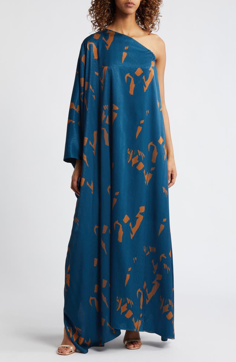 DIARRABLU Satu One-Shoulder Dress, Main, color, 