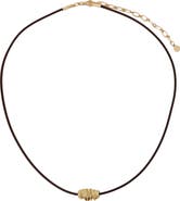 Panacea Cord Slider Pendant Necklace