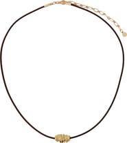Panacea Cord Slider Pendant Necklace