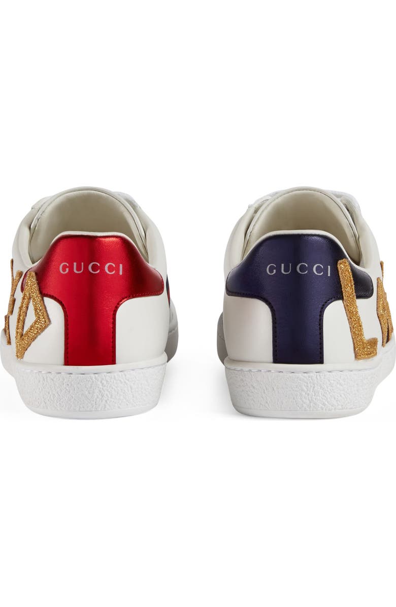 Gucci New Ace Loved Sneakers, Alternate, color,