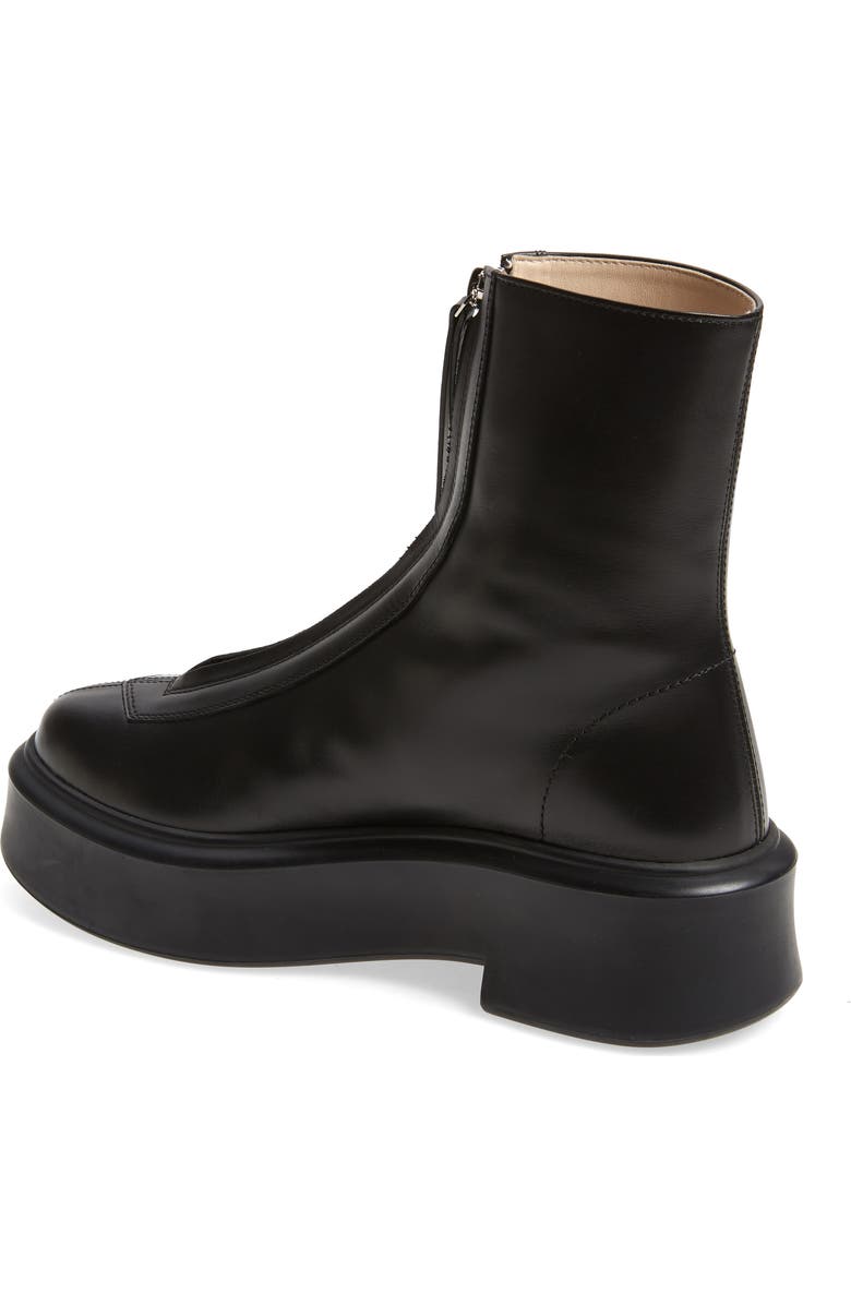 The Row Zip Platform Bootie, Alternate, color, Black