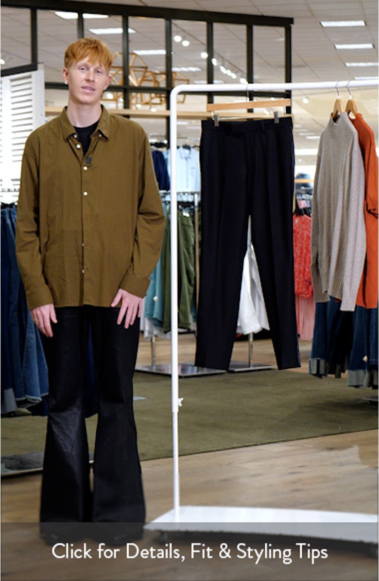 Skinny Fit Textured Dress Pants, sales video thumbnail