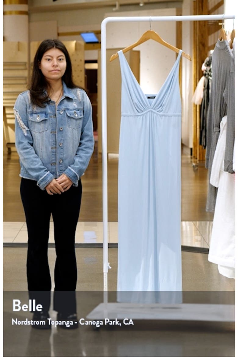Enchant Deep V-Neck Satin Nightgown video