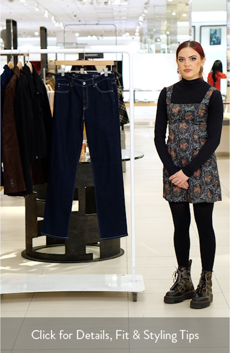 Sandra Low Rise Slim Straight Leg Jeans, sales video thumbnail