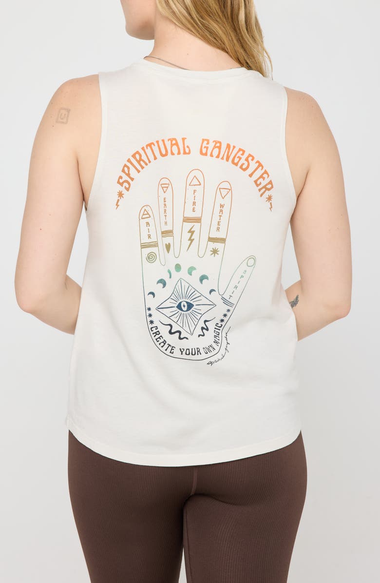 Spiritual Gangster Spiritual Essence Jade Graphic Tank, Alternate, color, Birch