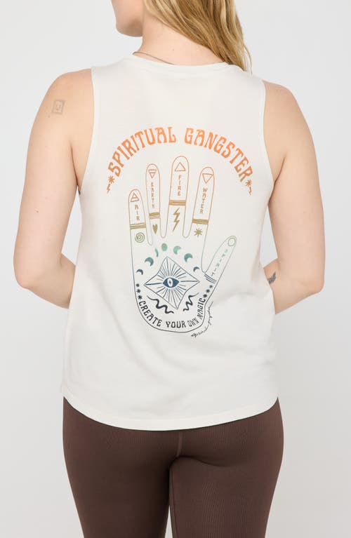 Spiritual Gangster Spiritual Essence Jade Graphic Tank In White