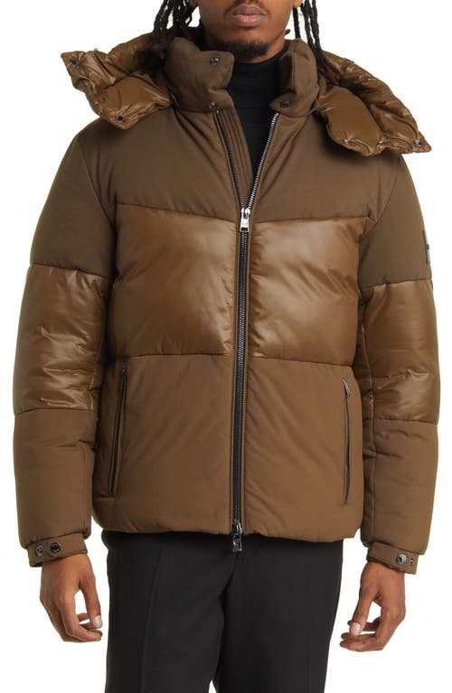 Hugo Boss Cratos Zip Front Jacket In Green