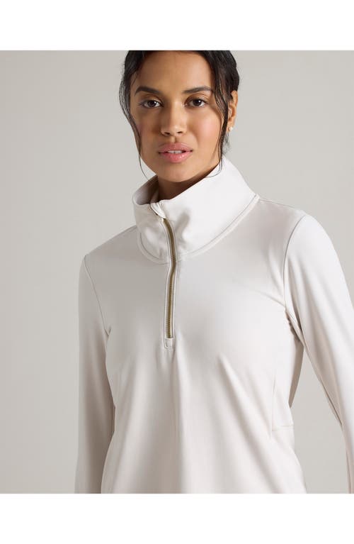 Shop Rhone Course To Court Long Sleeve Quarter Zip Top In Sand