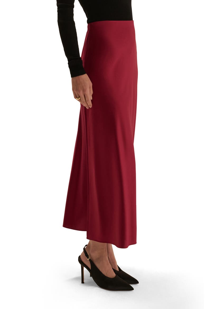 The Petite Favorite Maxi Skirt, Alternate, color, CRANBERRY