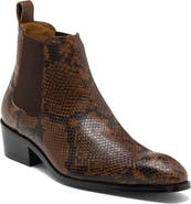 Maison Forte Villain Lizard Embossed Leather Chelsea Boot