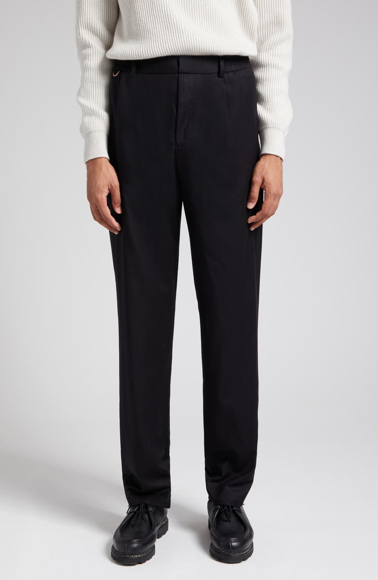 Agnona One Pleated Wool & Silk Pants, Main, color,