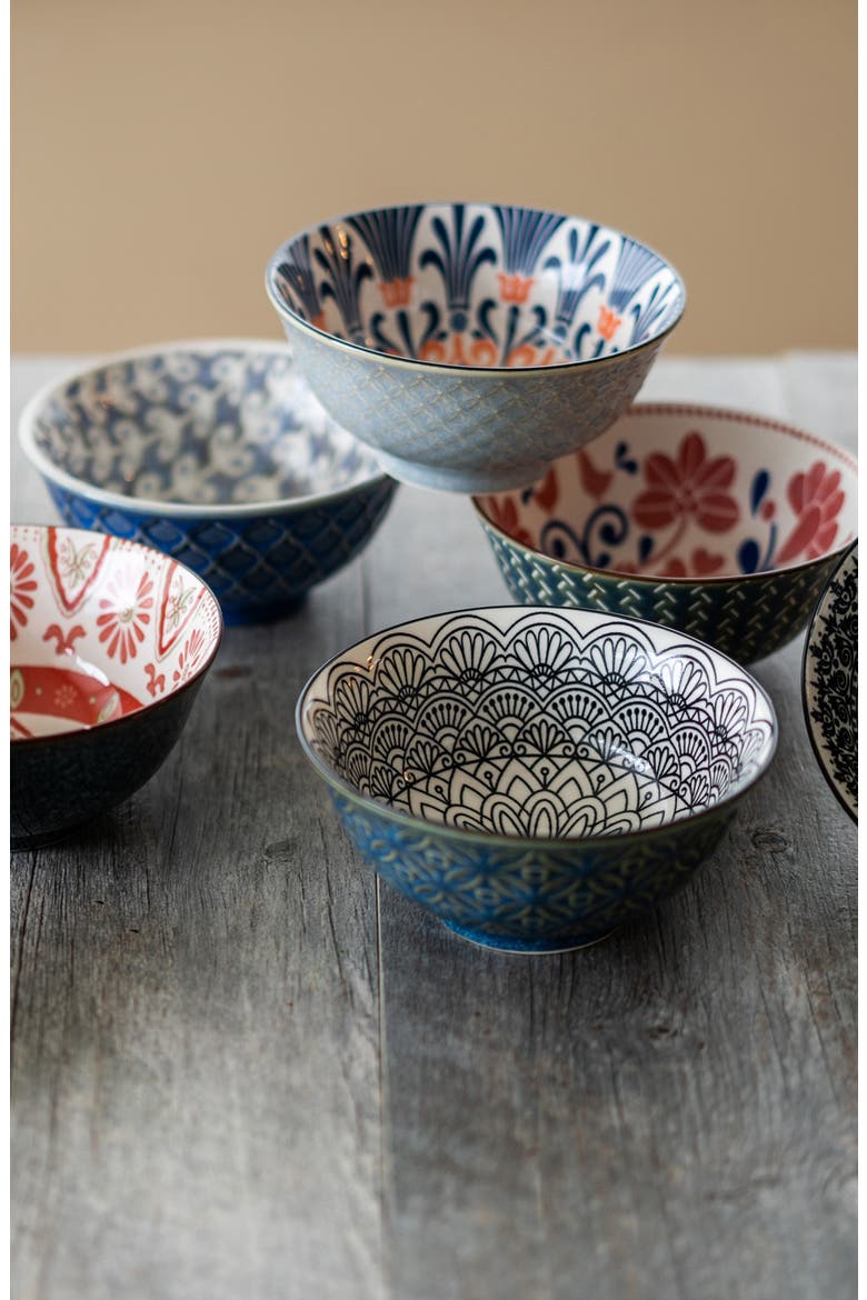 Set of 8 Fashion Bowl Set, Alternate, color, MULTI