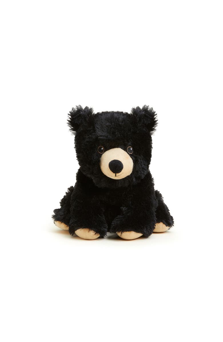 Warmies Black Bear Plush Toy, Alternate, color, Black
