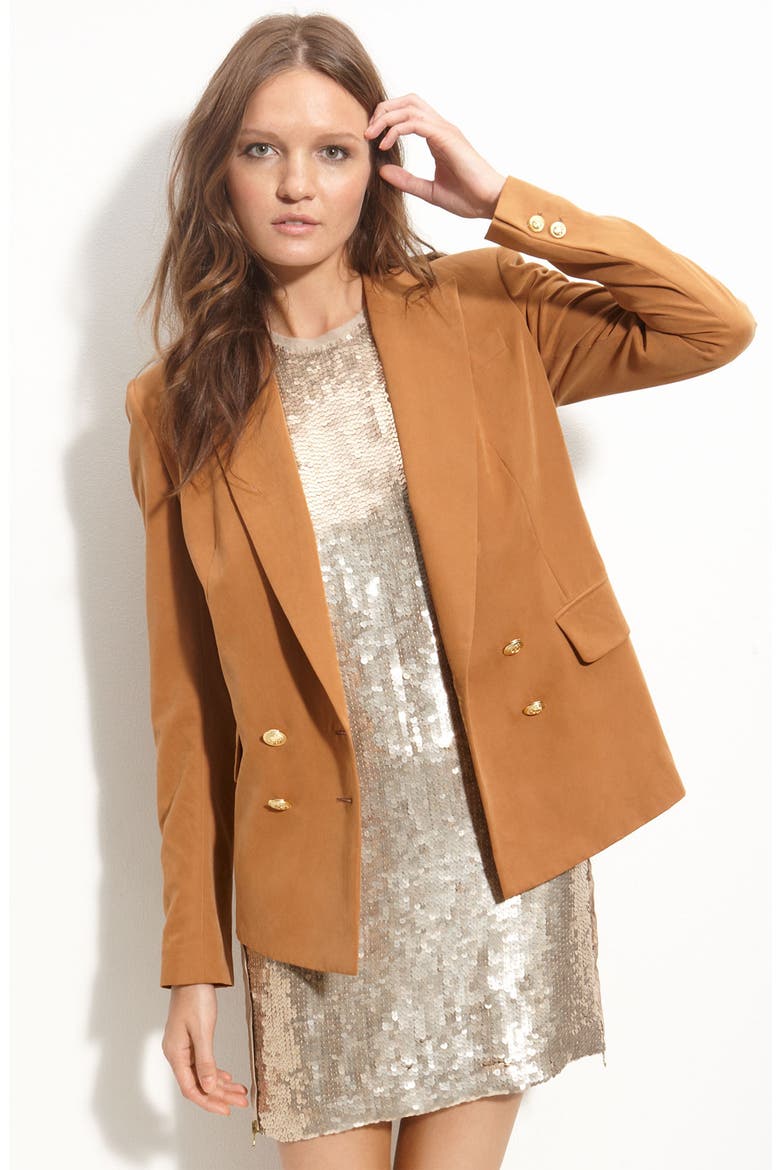 Double Breasted Blazer, Main, color, CINNAMON