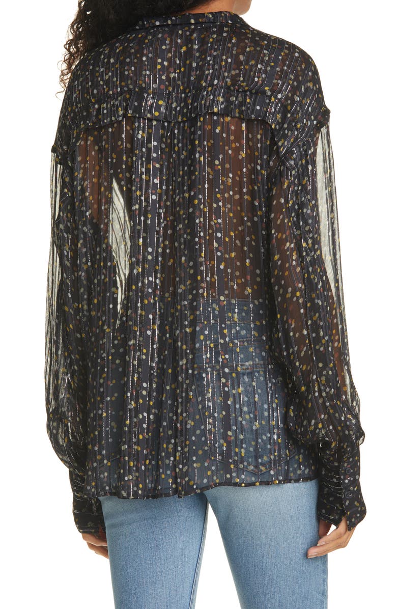 rag & bone Carina Button-Up Blouse, Alternate, color, 