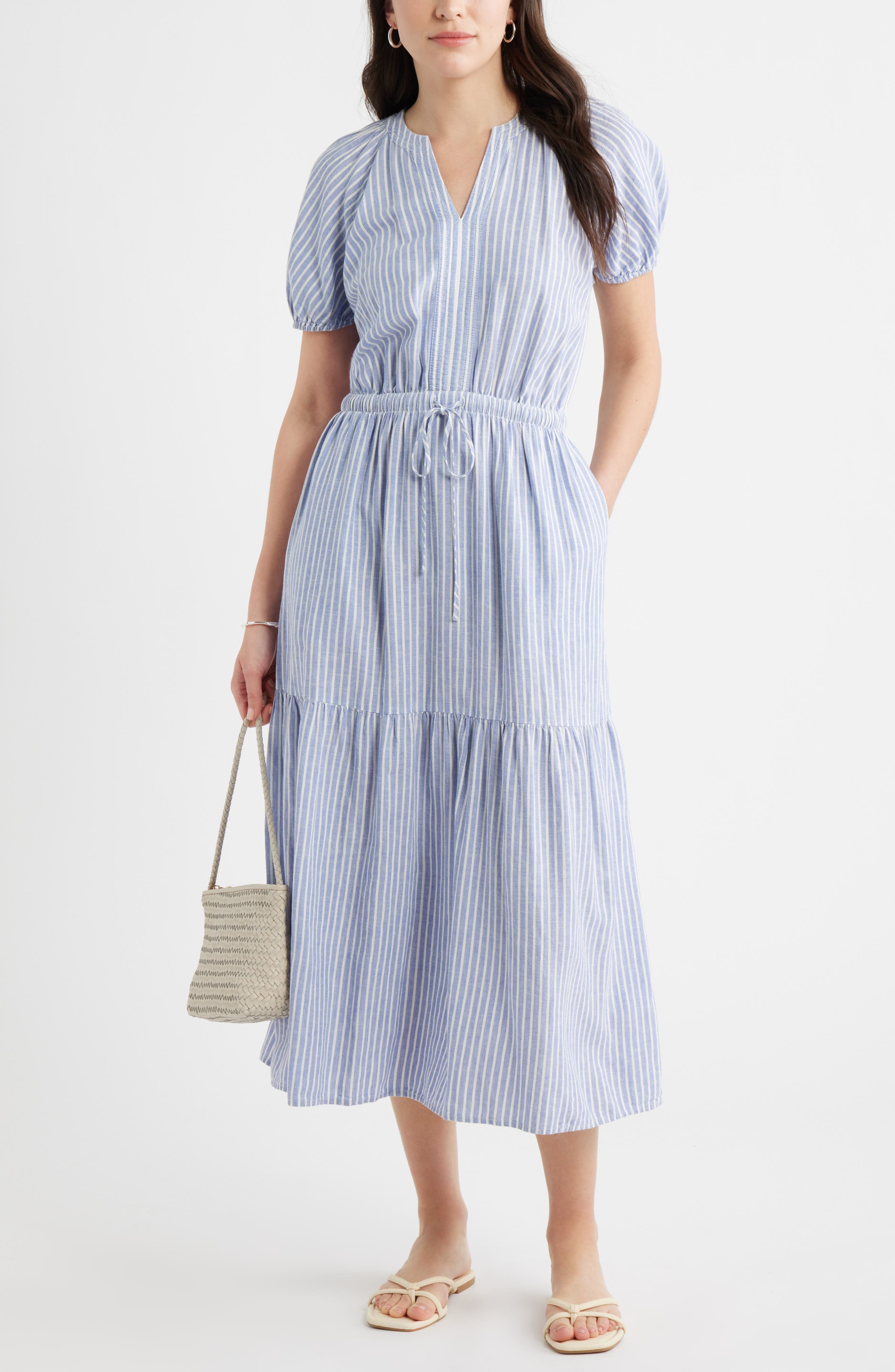Easy Linen Blend Midi Dress - image 2