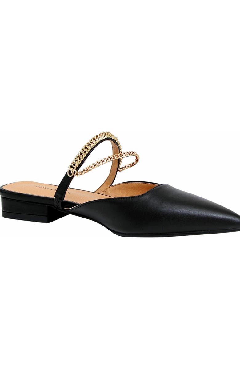 Belle & Bloom On The Go Leather Flat, Alternate, color, Black