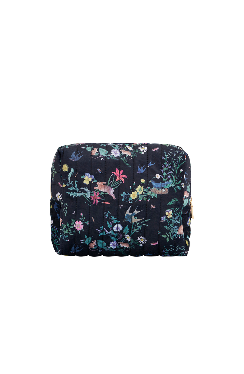 Fable England Running Bunny Large Quilted Makeup Bag, Alternate, color, Navy