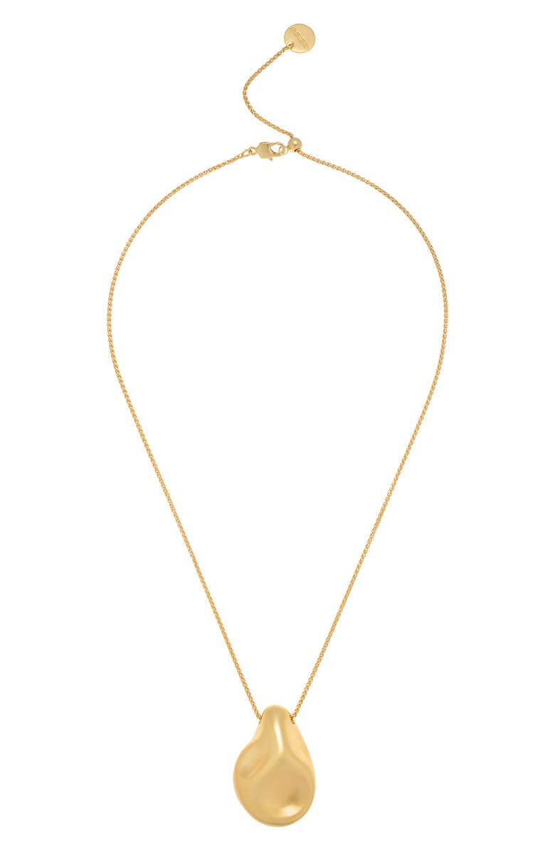 Reiss Tallula Pendant Necklace, Main, color, Gold Tone