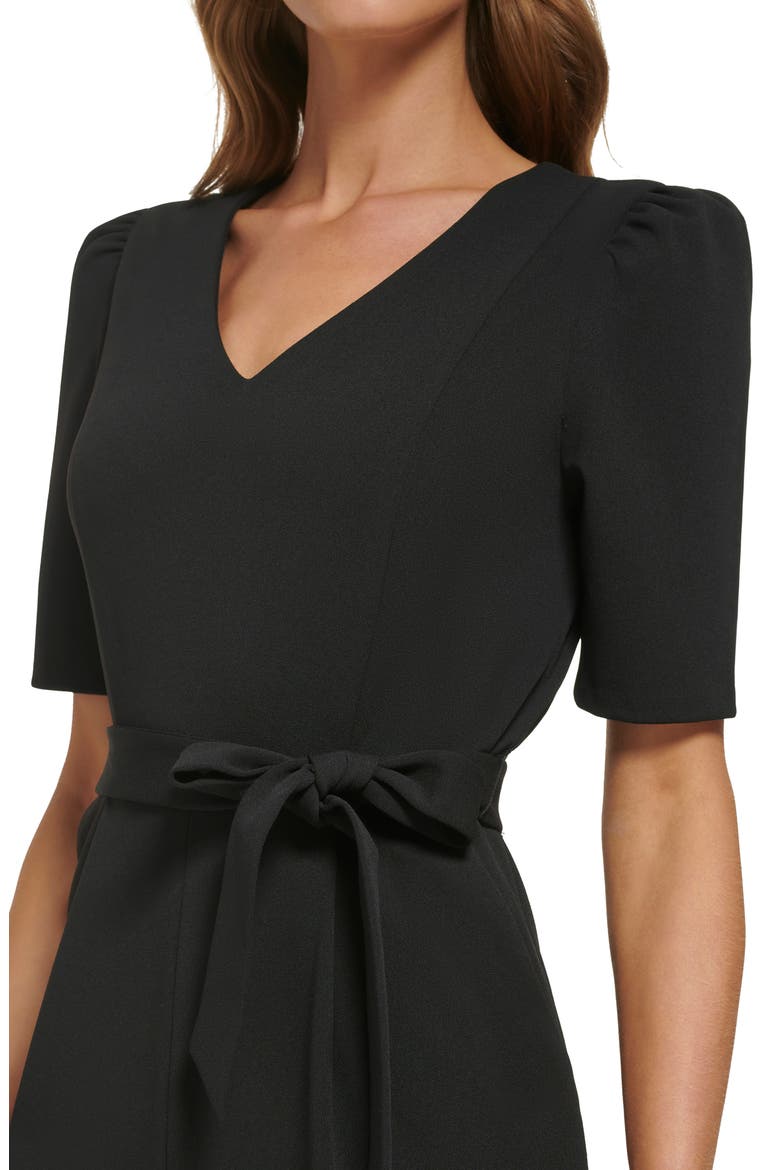 Puff Sleeve Jumpsuit, Alternate, color, BLACK
