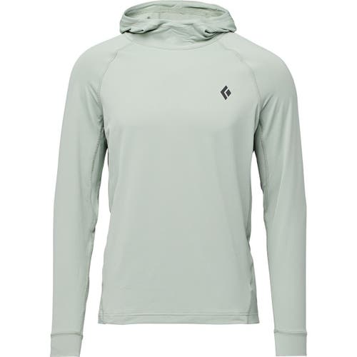 Black Diamond Alpenglow Hooded Shirt In Green