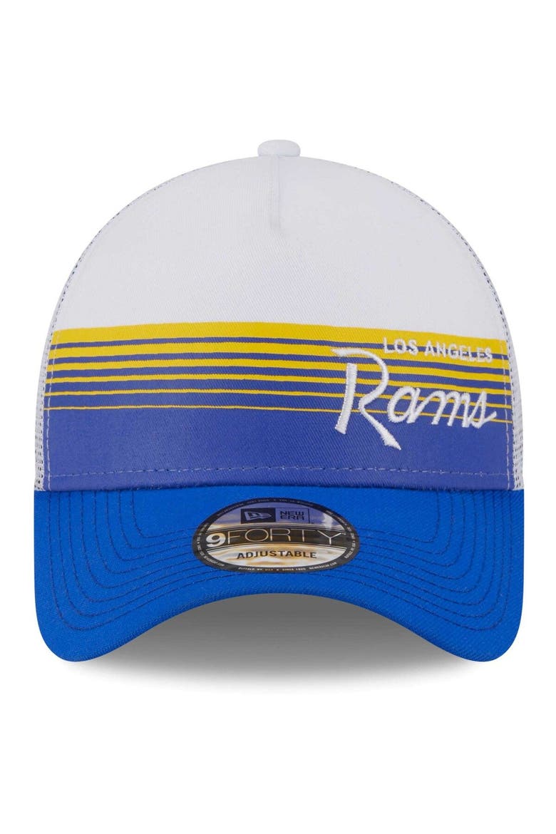 Men's New Era Royal Los Angeles Rams Horizon A-Frame 9FORTY Snapback Hat, Alternate, color, Royal