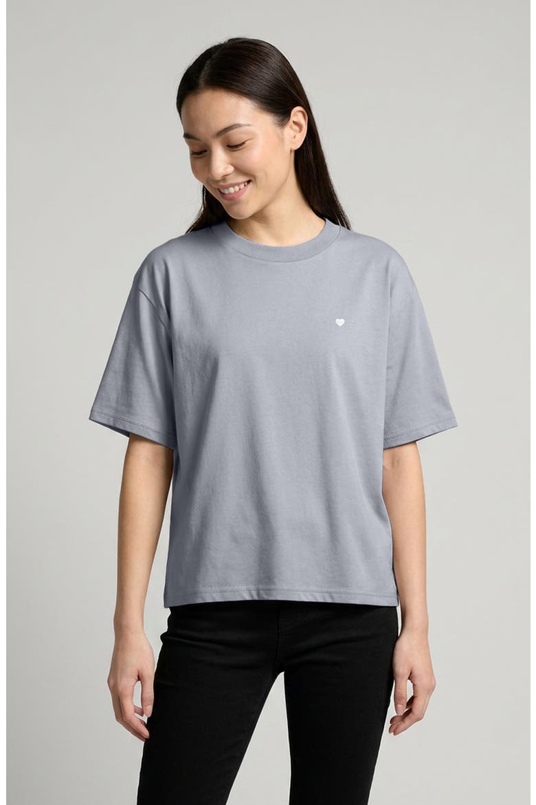 Lil Heart Relaxed Midweight Jersey Tee, Alternate, color, Powder