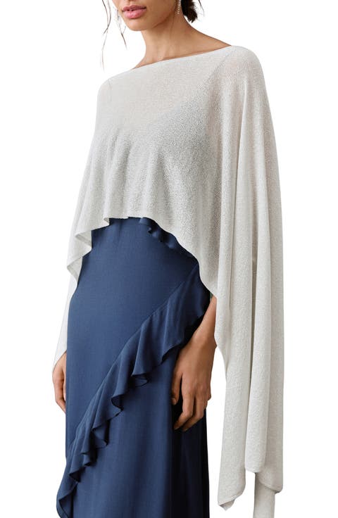 Lurex Knit Cape
